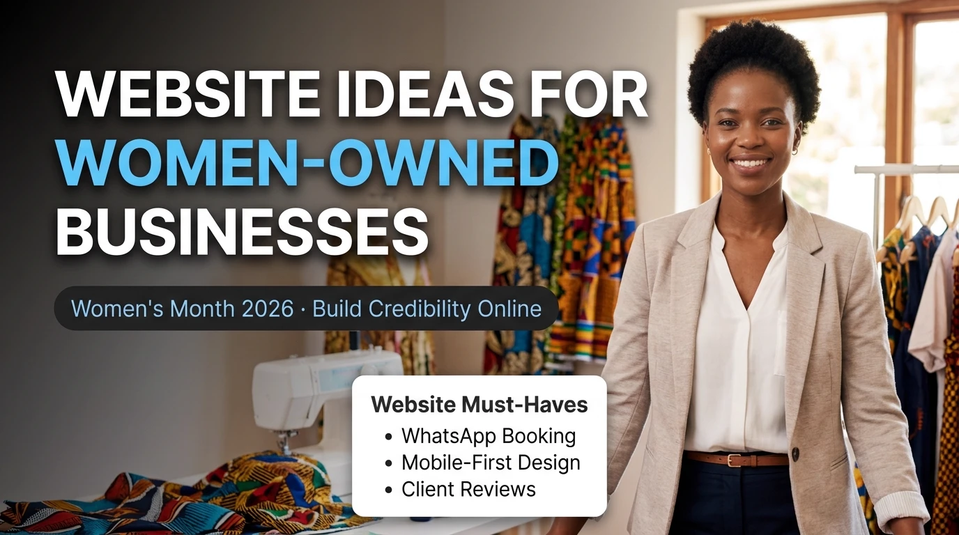 Website ideas for women-owned businesses in South Africa